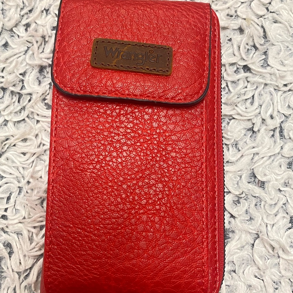 Wrangler Red Leather Wallet
